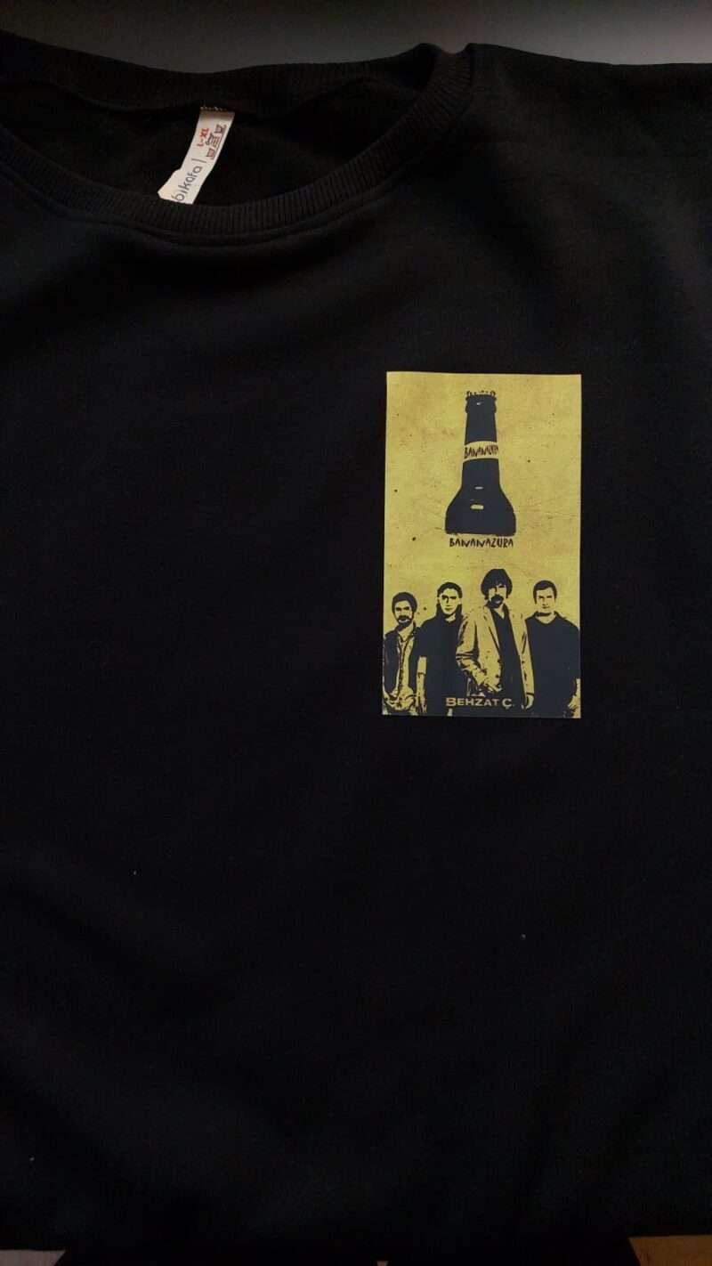 Premium sweatshirt baskı kalitesi örneği - özel tasarım baskı