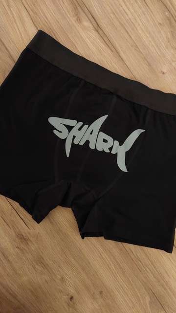 Reflektör baskılı boxer normal ışıkta ön görünüm